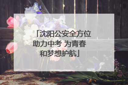 沈阳公安全方位助力中考 为青春和梦想护航